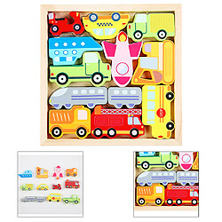 Avis Montessori 3D Puzzle Jigsaw Cadeaux De Jouets Préscolaires Pour Le Trafic Des Enfants En Bas âge