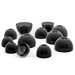 Acheter OKULI 12 x Écouteurs en Silicone Embouts d'oreilles pour Bowers & Wilkins Pi5, Pi7 Casque Écouteurs en Noir