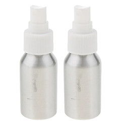 2 pcs aluminium vide rechargeable fine brume vaporisateur bouteille parfum sparyer 100 ml