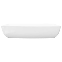 Acheter vidaXL Lavabo rectangulaire Céramique Blanc 71 x 39 cm