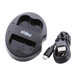 vhbw micro USB chargeur double câble de charge pour appareil photo Fuji / Fujifilm NP-150