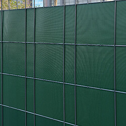 Lot de 4 bandes de brise-vue Jesteburg PVC 140 m x 19 cm 26,6 m² vert mousse RAL 6005 [en.casa] pas cher