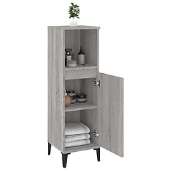 Acheter Maison Chic Armoire salle de bain,Meuble de rangement de salle de bain,Meuble haut sonoma gris 30x30x100 cm -GKD831713