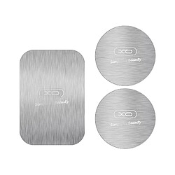 3x Adaptateurs Support Voiture Magnétique Plaques Métalliques XO Argent