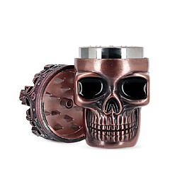 Grinder Skull Tête de mort 3 parties Red