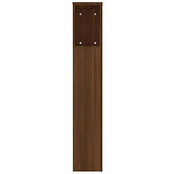 Acheter vidaXL Armoire de tête de lit Chêne marron 220x18,5x104,5 cm