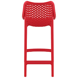 Alterego Tabouret snack mi-hauteur 'BROZER MINI' rouge