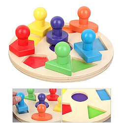 Acheter En bois de Tri et Empilage Jouets Forme Couleur Reconnaissance Blocs Correspondant Puzzle Motricité Fine Éducatifs Peschool Conseil D'apprentissage