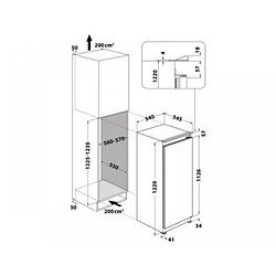 Réfrigérateur encastrable WHIRLPOOL ARG71911 pas cher