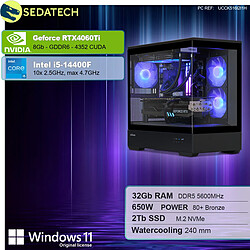 Sedatech PC Gamer V360 • Intel i5-14400F • RTX4060Ti • 32Go DDR5 • 2To SSD M.2 • Windows 11