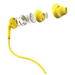 Acheter Totalcadeau Casques boutons avec microphone Style 2+ 3 mW Couleur - Jaune pas cher