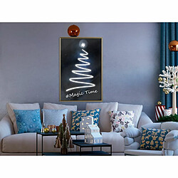 Paris Prix Affiche Murale Encadrée Bright Christmas Tree 40 x 60 cm Or