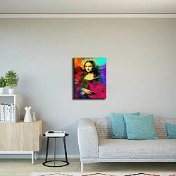 Avis EPIKASA Impression sur Toile Mona Lisa, Multicouleur, Polyester, 45x3x70 cm