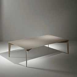 Avis Inside 75 Table basse ROCKY en verre taupe