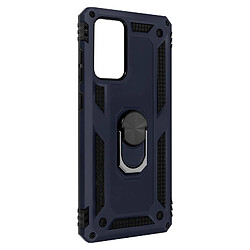 Avizar Coque Samsung Galaxy A72 Antichoc Bi-matière Bague Support Vidéo Bleu nuit