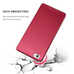 Cadorabo Coque Huawei P8 LITE 2015 Etui en Rouge pas cher