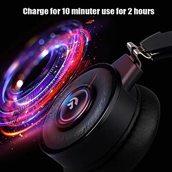 Yonis Casque Audio Gaming Bluetooth RGB Lumineux pas cher