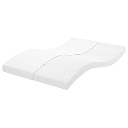 Maison Chic Matelas en mousse, Matelas doux blanc 140x200 cm 7 zones dureté 20 ILD -GKD36244