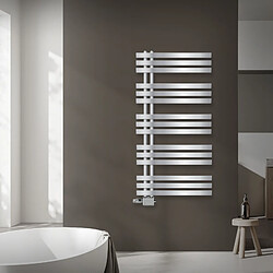 LuxeBath Radiateur sèche-serviettes chrome avec raccordement universel 60 x 120 cm