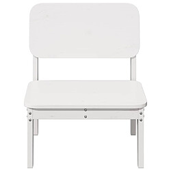 Avis vidaXL Chaises de jardin lot de 2 blanc 60x52,5x72 cm bois massif pin