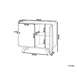 Avis Beliani Commode blanche et bois clair MILO