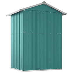 Acheter Helloshop26 Abri de jardin cabane cabanon maison de stockage remise extérieur hangar outils robuste 126 x 97,5 x 177 cm acier galvanisé vert 02_0022345