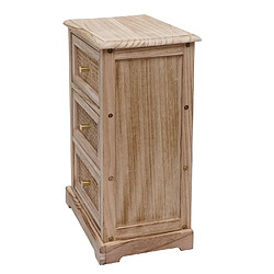 Mendler Commode HWC-K87, armoire à tiroirs, bois rotin 63x40x28cm ~ couleur naturelle pas cher