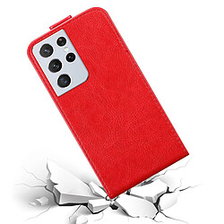 Cadorabo Coque Samsung Galaxy S21 ULTRA Etui en Rouge pas cher