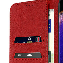 Acheter Avizar Étui pour Oppo Find X5 Pro Clapet Portefeuille Fonction Support Vidéo Rouge