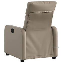 Avis vidaXL Fauteuil de massage inclinable Cappuccino Similicuir