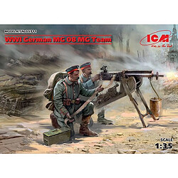 Icm Figurine Mignature Wwi German Mg08 Mg Team