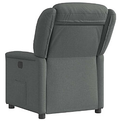 Acheter vidaXL Fauteuil inclinable Gris foncé Tissu