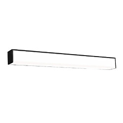 Réglette spécial Salle de Bains IP44 (60cm 18W 1250LM 4000K) Noire - Voltman