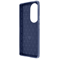 Avizar Coque pour Honor 90 Flexible Effet Carbone Antichoc Classic Carb Bleu Nuit