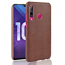 Wewoo Coque PC antichoc texture crocodile + PU pour Huawei Honor 10i / 20i marron