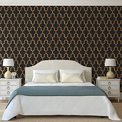 Avis DUTCH WALLCOVERINGS Papier peint Geometric Noir et doré