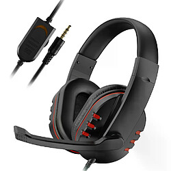 Casque 3.5mm filaire casque de jeu écouteurs musique pour PC Chat ordinateur avec Microphone