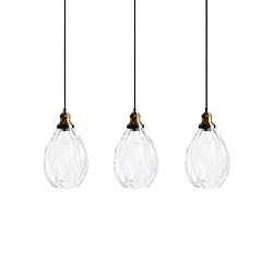 Beliani Lampe suspension COOSA Verre Transparent