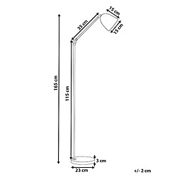 Avis Beliani Lampadaire CHANZA Métal Blanc