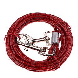 chien de compagnie 5mm / 6mm jeu d'enjeu avec 3meter / 5meter de tieout câble résistant 6mmx5Meter rouge