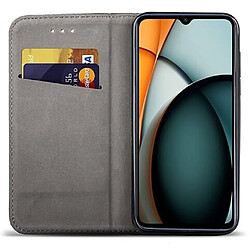 Htdmobiles Housse etui portefeuille avec coque interieure en silicone pour Xiaomi Redmi A3 / Poco C61 4G + film ecran - OR MAGNET