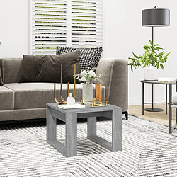 Maison Chic Table d'appoint | Table Basse Sonoma gris 50x50x35 cm Bois d'ingénierie -GKD71380