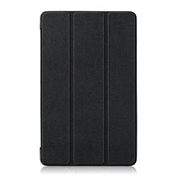 Wewoo Housse Coque en cuir à rabat horizontal Custer Texture pour Huawei MediaPad M5 Lite8 poucesavec support à trois rabats Noir