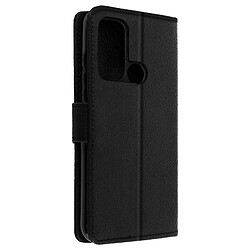 Avizar Housse Motorola Moto G60s Aspect Grainé Clapet Portefeuille Stand Vidéo noir