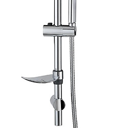 Avis Wirquin Colonne Barre de douche chromee entraxe reglable 70 cm douchette monojet flexible inox