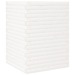 vidaXL Jardinière blanc 50x50x68,5 cm bois de pin massif