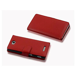 Acheter Cadorabo Coque Sony Xperia C Etui en Rouge