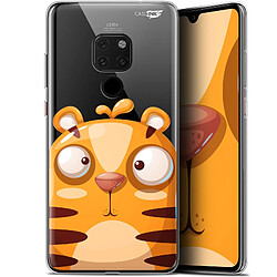 Caseink Coque arrière Huawei Mate 20 (6.5 ) Crystal Gel HD [ Nouvelle Collection - Souple - Antichoc - Imprimé en France] Cartoon Tiger