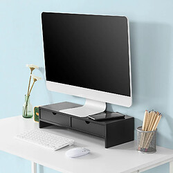 SoBuy BBF02-Sch Réhausseur d'écran Support de Moniteur écran Ergonomique Support pour écran d'ordinateur Universal