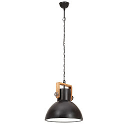 Acheter vidaXL Lampe suspendue industrielle 25 W Noir Rond 40 cm E27